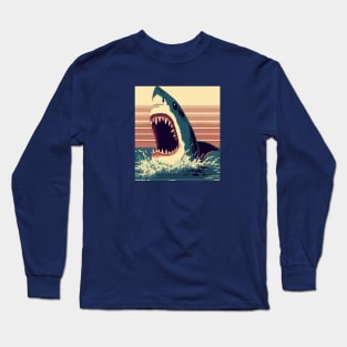 Shark Week Vintage Graphic Long Sleeve T-Shirt